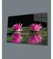 Preview: Lotusblume Art Design rechteckiges spezial Glasbild!